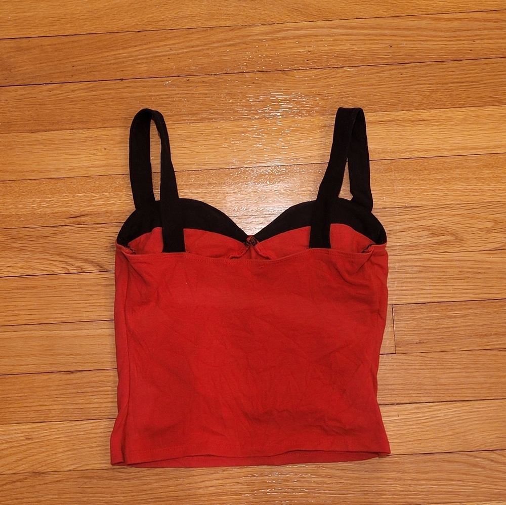 REFORMATION HARLAN KNIT TWO TONE TANK TOP - Picture 4 of 6